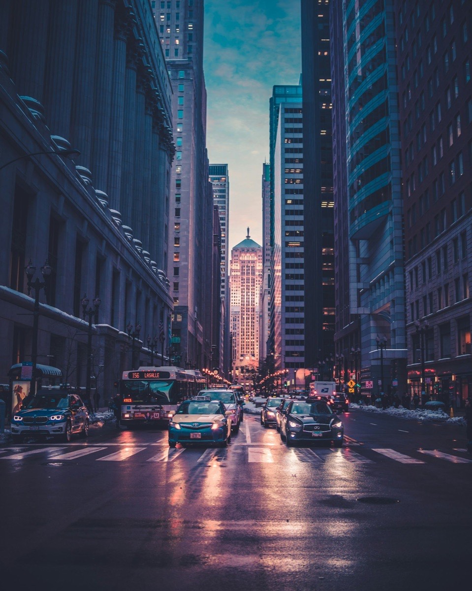 Downtown financial district